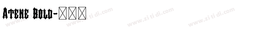 Atene Bold字体转换
